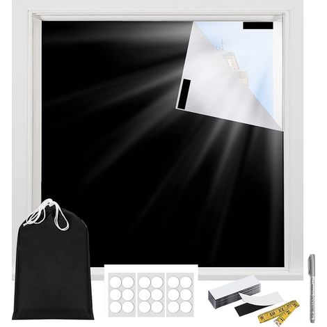 Tende oscuranti portatili (confezione da 1), 118 x 57 pollici, tende da viaggio per camere da letto, possono essere tagliate per adattarsi a qualsiasi finestra e sono adatte alle camerette dei bambini