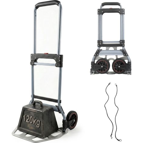 Klappbarer Sackkarren, 120 kg Tragkraft, Teleskopgriff