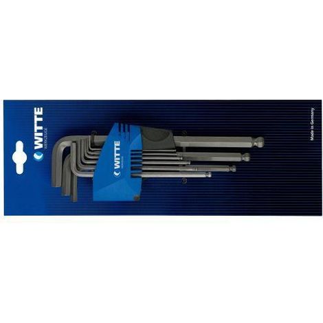 WITTE witte-45031-juego de 9 llaves allen largas con bola , witte-45031-juego de 9 llaves allen largas con bola