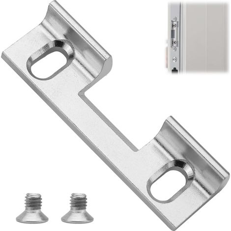 Pièce de rechange de type 115 pour plaques de serrure, 46 x 14,4 x 9 mm pièce de rechange pour gâche réglable, pièce de vissage pour tôle de fermeture standard gache de porte (1/5)