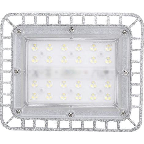 Projecteur LED antidéflagrant 50 W 5500 lm 5000 K haute luminosité IP66 étanche, boîtier en aluminium moulé sous pression LE