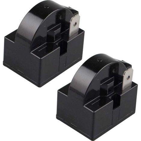 UlisemPack Relè di avviamento PTC da 15 Ohm 220V, unipolare, per compressore di frigorifero/congelatore, nero (30 cm) (1/4)