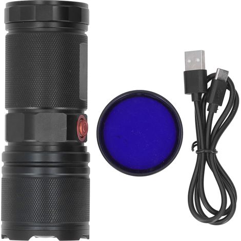 Taschenlampe mit hoher Helligkeit, USB-Ladefunktion, einstellbarem Fokus – Handtaschenlampe für den Außenbereich (1/5)