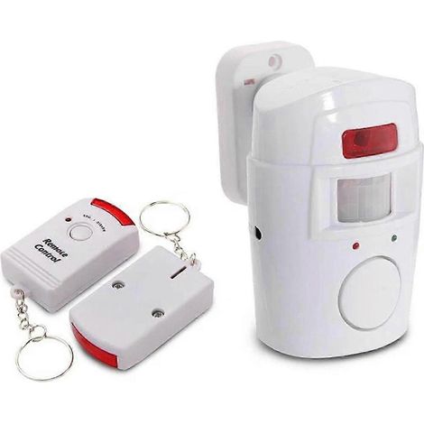 Alarme à détecteur de mouvement puissante de 125 dB, faible consommation d'énergie, pour la sécurité domestique (1 pièce) SZRH AS (1/5)