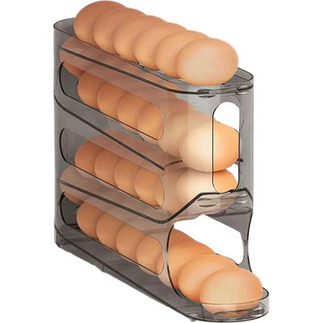 Distributeur d'œufs moderne pour réfrigérateur avec construction robuste et organisation en plusieurs couches (1/5)