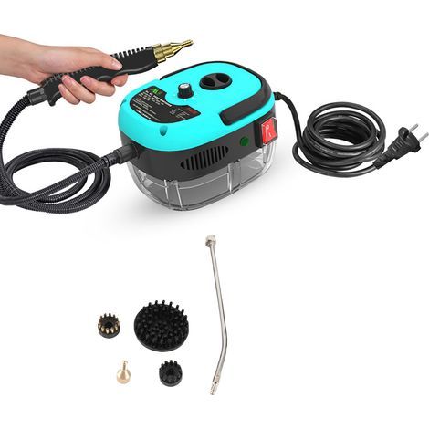 Zoternen Nettoyeur vapeur manuel haute pression 1500 W 3 bar avec têtes de brosse, convient pour les appareils de cuisine et le nettoyage domestique (1/5)