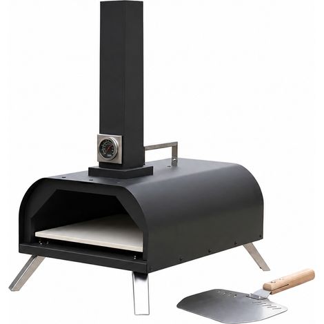 Horno Barbacoa De Carbón Para Pizza Con Chimenea Integrada Y Parrilla (1/5)