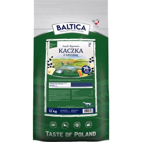 Croquettes pour chien BALTICA SAVEURS DES RÉGIONS Canard à la poire M/L 12 kg (1/2)