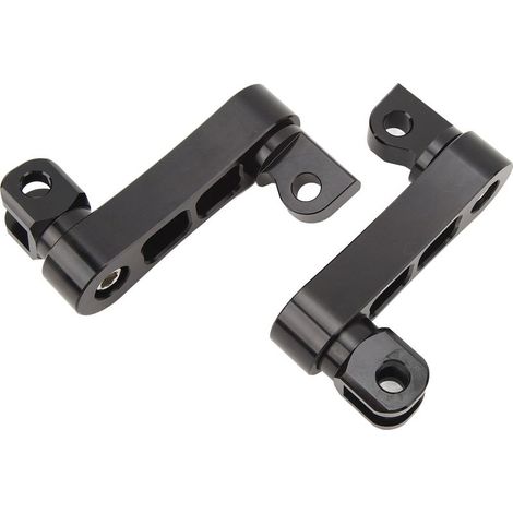 Support d'autoroute de repose-pieds de moto, Extension robuste réglable à 360 ° (1/5)