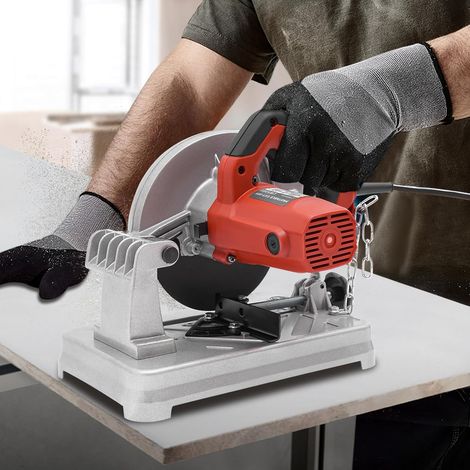 1200w 5200rpm machine de découpe de métal bois, acier machine de découpe épaisseur de coupe 0 - 50mm (rouge)