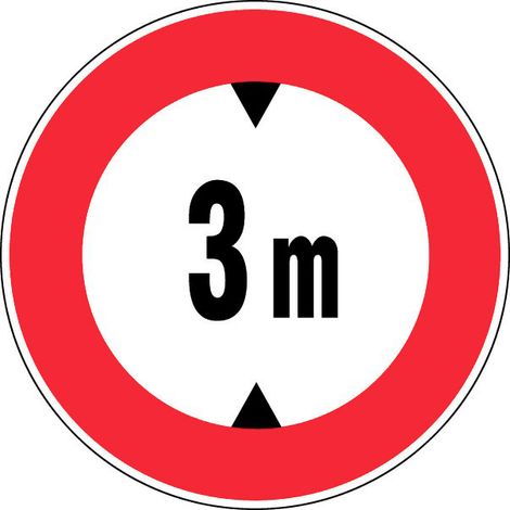 Panneau Hauteur limitée à 3m - Rigide Ø450mm - 4080307