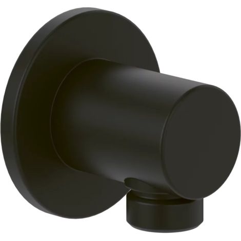 Codo de conexión a pared VILLEROY ET BOCH Duchas universales redondo Negro mate