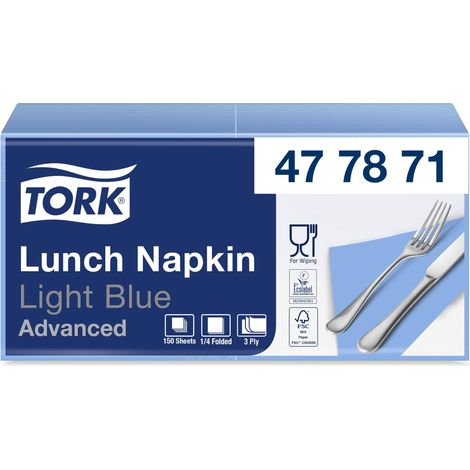 Tork 477870 Tovagliolo Lunch Soft arancione Advanced, 3 veli, piegato in 4, 10 pacchi x 150 tovaglioli (1500 pz), 33 cm (lungh.) x 32,6 cm (largh.) (1/5)