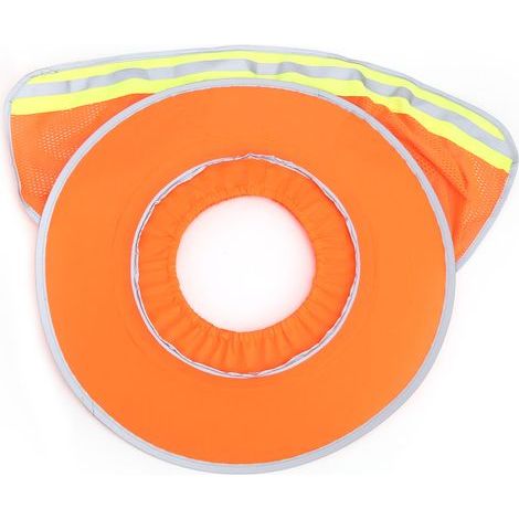 Casquette de travail ventilée avec protection solaire et bandes réfléchissantes pour ouvriers du BTP (1/5)