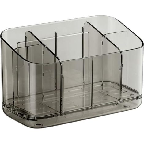 Large Capacity Anti-Fall Shower Organizer 17x9cm (Translucent Gray) (1/5)