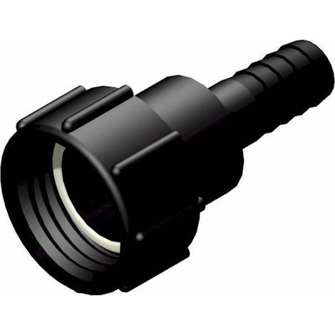 Raccord femelle 2" S60x6 - male cannelée droit Ø 25mm (1/4)
