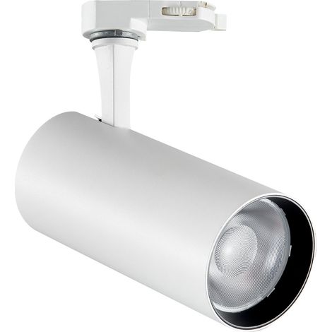 Ideal Lux Faretto moderno Fox 1 luce LED integrato bianco metallo