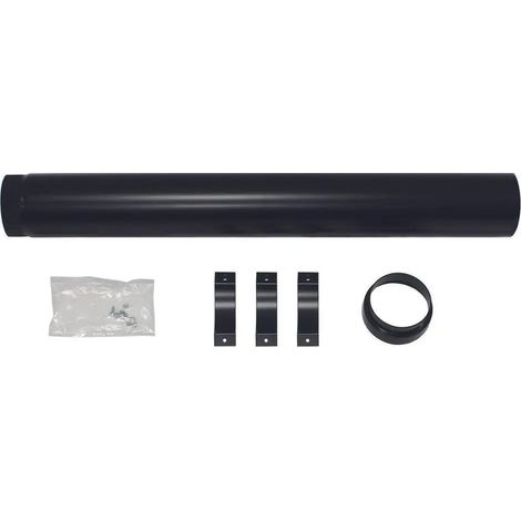 Vaillant Rallonge de toit 1,0 m noire, pour passage de toit vertical, 303002