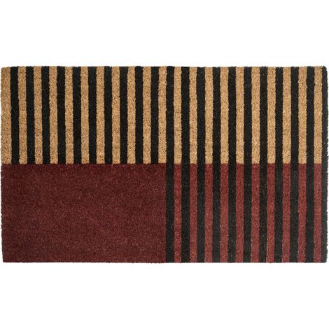 Fußmatte TUKSUK Braun / Beige 45 x 75 cm Kokosfasern