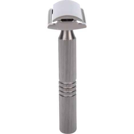 Rasoir de Barbier Professionnel Portable - Tondeuse à Barbe Rétro pour Hommes (Noir) (1/5)