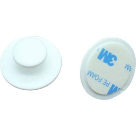 Poignées Autocollantes Pour Tiroirs - Diamètre Haut 2 cm - Diamètre Bas 3,6 cm - Hauteur 1,2 cm - PP - Pour Armoires Cuisine Portes Fenêtres - Lot De 10 (1/5)