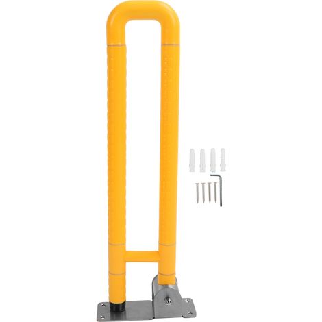 Maniglioni di supporto pieghevoli per WC con impugnature antiscivolo, braccioli pieghevoli e corrimano. Barre di supporto per sedile da bagno adatte ad anziani, disabili e donne in gravidanza. Colore  (1/5)