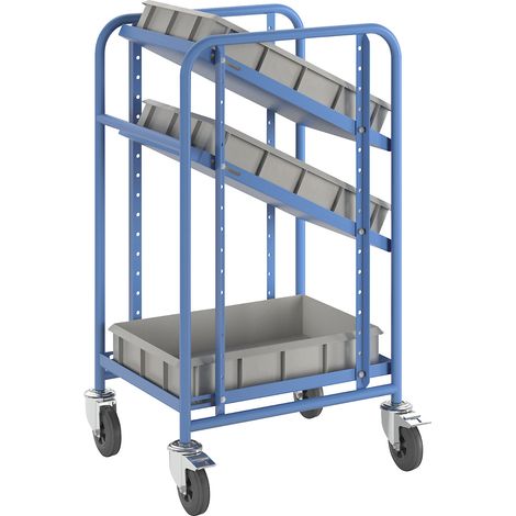 eurokraft pro, Chariot à tablettes pour bacs normes Europe, (1/5)