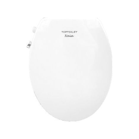 Abattant WC japonais – Système lavant avec 2 buses – Réglage pression – Installation rapide – Dimensions 47,4 cm – Self Confort