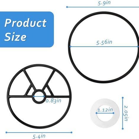 3-teiliges Spider-Dichtungsset, Ersatzteile für Pool-Sandfilterdichtungen, Spider-Ventil-O-Ring für Hayward SP0714T Vari-Flo XL Ventil und SPX0714CA O-Ring (1/5)