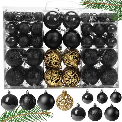 Adornos para el árbol de Navidad 100SZT KL-21X04 BLACK (1/5)