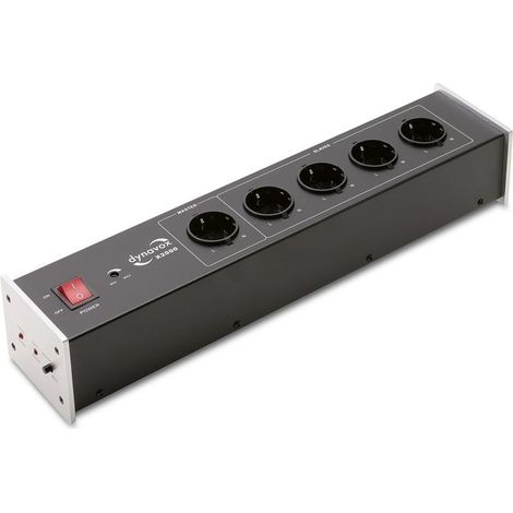 Regleta dynavox HiFi-Netzfilter X2000 5 tomas filtradas función Master-Slave