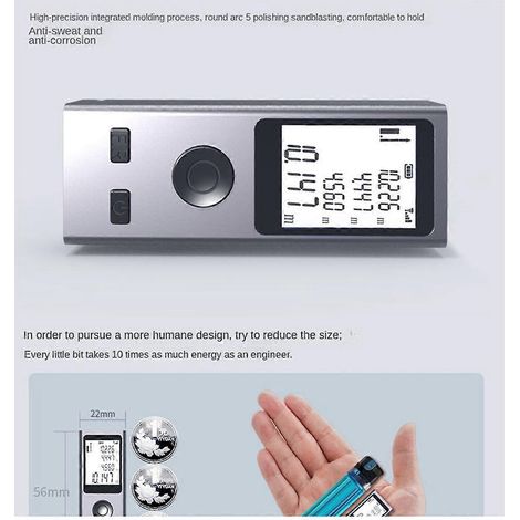 Mini télémètre laser portable intelligent rechargeable par USB --- (1/5)