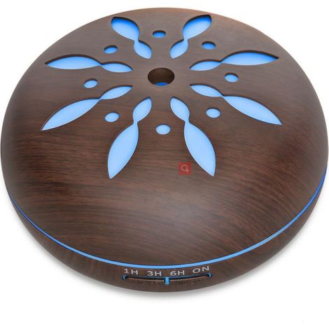 Diffuseur huiles essentielles bois pétales, humidificateur ultrasonique aromathérapie (1/5)