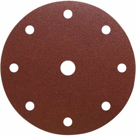 Disque abrasif adhésif PS 22 K 150 mm granul. 60 p. bois / métal corindon nbre. de trous 8+1