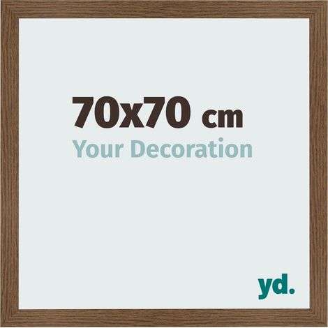 yd. - Cadre photo 70x70 - Chene Rustique - MDF - Bologna (1/5)