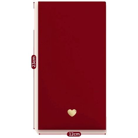 Sobres rojos, papel de alta calidad, paquete de 6, elongación 1 (1/2)