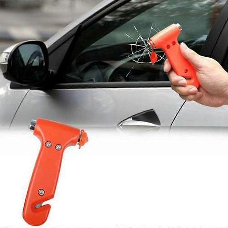 Martello di sicurezza 2 in 1 per finestrini auto, martello di emergenza con taglia cinture di sicurezza e kit di sopravvivenza per auto - AquaForge (1/5)