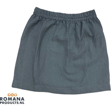 Jupe courte gaufrée pour sauna - Grise - Taille S/M