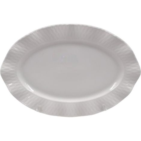 Piatto da Portata in Ceramica Ovale Bianco 32 x 21 cm (1/2)