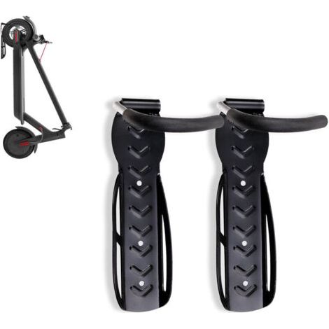 2 pcs. Support de vélo Support Mural Noir pour 4 vélos Supports muraux (1/5)