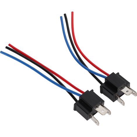 2Connecteurs H4 mâles 2 pièces, faisceau de câbles pour projecteurs, connecteur de phare avec fil (1/5)