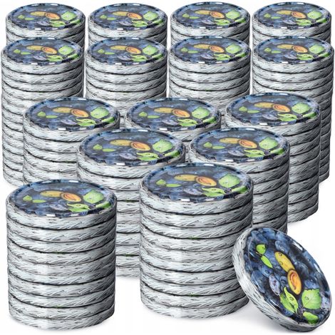 KADAX Deckel für Gläser, fi 66 mm, 200 Stück, Pflaumen
