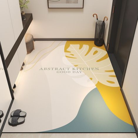 LAN Les arbres morts reprennent vie - Format vertical 4060cm (Cuir) Tapis de sol en cuir imperméable et résistant à l'huile, lavable et facile d'utilisation, adapté à un usage domestique, y compris po (1/4)