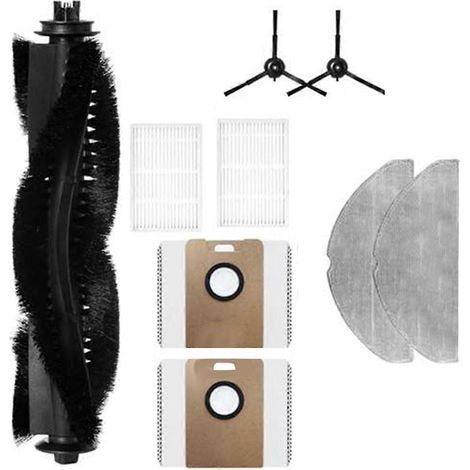 Ensemble de 9 accessoires pour balayeuse RV20 : brosse principale, filtre et sacs à poussière. (1/5)