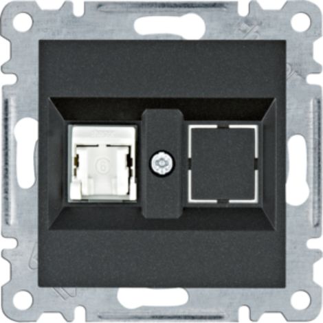 Lumina Single connettore per computer RJ45 cat.6 UTP nero WL2153