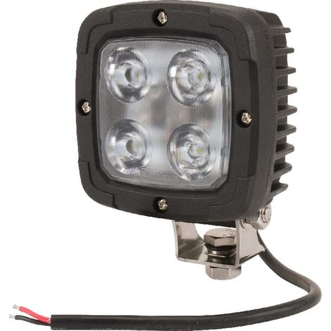 LED-Arbeitsleuchte, quadratisch, 40 W, 4000 lm, fokussiertes Licht, Kramp LA10045 (1/5)