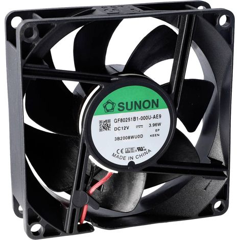 Sunon GE80252B1-000U-AE9 Ventola assiale 24 V/DC 101.91 m³/h (L x L x A) 25 x 80 x 80 mm