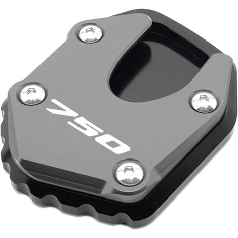 (Titane) Compatible avec HONDA Forza 750 Forza750 2020 2021 2022 Accessoires moto Béquille latérale CNC, extension et plaque de support maxpower