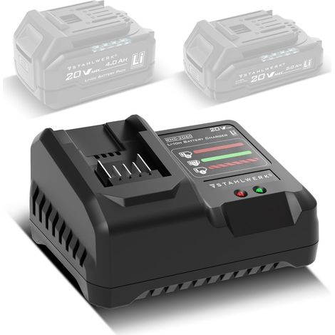 STAHLWERK Chargeur de batterie WHC-2060 20 V CC avec mode de test et de réparation, surveillance automatique de la charge, contrôle de la température et charge d'entretien, ainsi qu'un affichage LED i (1/5)