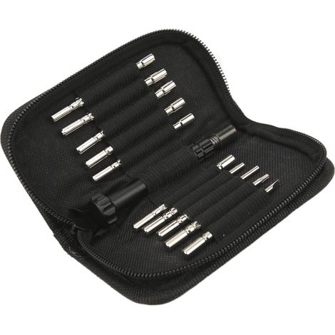 Tournevis de réglage carburateur avec manche adaptateur, kit d’entretien métal pour réparation moteur, outil multifonction, poignée interchangeable, précision mécanique (1/5)